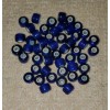 Jumbo Old Cobalt Blue White Heart African Trade Beads 50