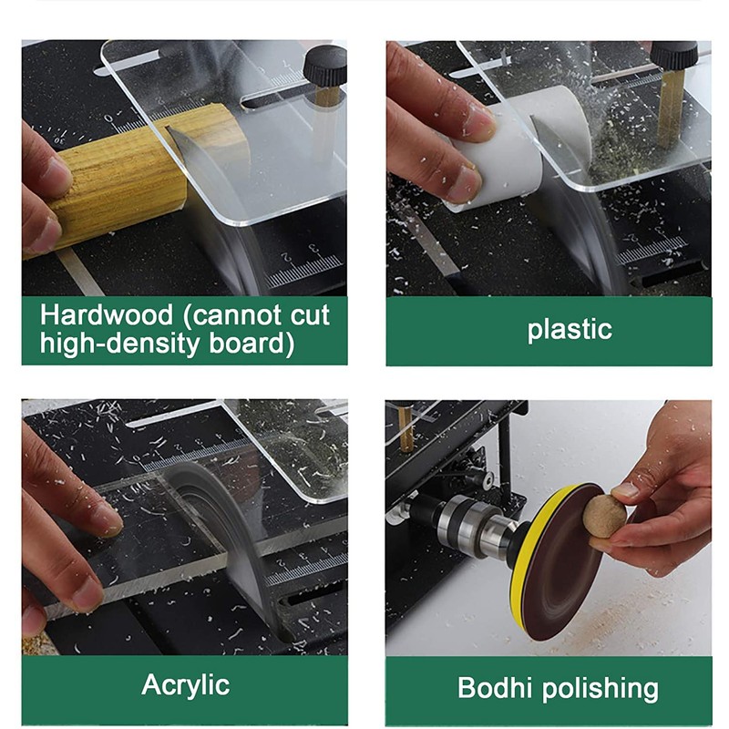 Mini Table Saw Upgrade Version 0-90° Angle Sliding Polisher Machine
