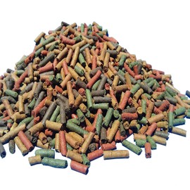 Aquatic Foods Inc. Ultra Tropical 7-Type Mixed Sinking Sticks 1/8" x 7/16", Plecos, Snails, Shrimp, Catfish, Discus, Cichlids, Flowerhorn, Red Parrots, All Tropical Fish…1/4-lb