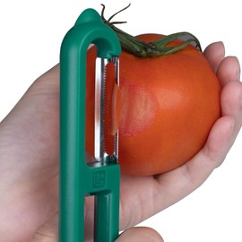 Linoroso 3 Pieces Vegetable Peeler Set with Straight Peeler, Serrated Peeler and Julienne Y-Peeler, Dishwasher Safe Classic Fruit Peeler for Kitchen, Potato Peelers for Peeling veggie and Food, Green