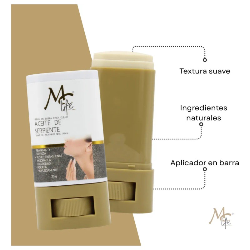 Crema Barra Reafirmante Cuello Anti Arrugas Life Todo Tipo Piel