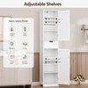 Iwell Iwell Tall Bathroom Storage Cabinet, Bathroom Cabinet with 2
