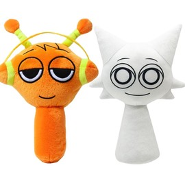 Kouipoie Sprunki Plush Animal, 9.8 Inch Funny Sprunki Plushies for Gaming Fans, Super Soft Collectable Plush Toy, Christmas, Birthday, Birthdays for 4 5 6 7 8 9 10+ Years Old Stocking Fillers (2