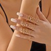Gmai Vintage Gold Stackable Ring Set 28/30/22 Pcs Knuckle Rings