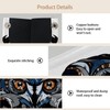 2 Pack Tissue Box Cover Holder, Blue Owl Head Rectangle