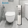 Toilet Paper Holder Stand, Toilet Paper Stand Black, Free Standing