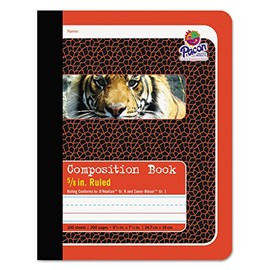 Pacon® Primary Composition Book, Book Bound, D'Nealian/Zaner-Bloser, 5/8" x 5/16" x 5/16" Ruled, 9-3/4" x 7-1/2", 100 Sheets