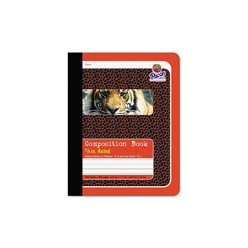 Pacon® Primary Composition Book, Book Bound, D'Nealian/Zaner-Bloser, 5/8" x 5/16"