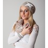 styleBREAKER Unisex Fabric Beanie Hat with Star Print, Stretch Slouch