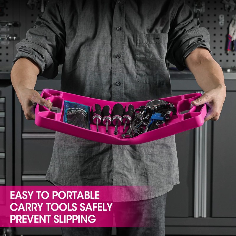 DuraTech Flexible Tool Tray, Silicone Tool Holder for Mechanics Storage,