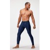DEVOPS 2 Pack Men's Compression Pants Athletic Leggings (Medium, Black/Navy)