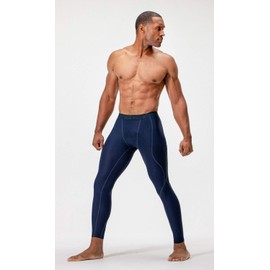 DEVOPS 2 Pack Men's Compression Pants Athletic Leggings (Medium, Black/Navy)
