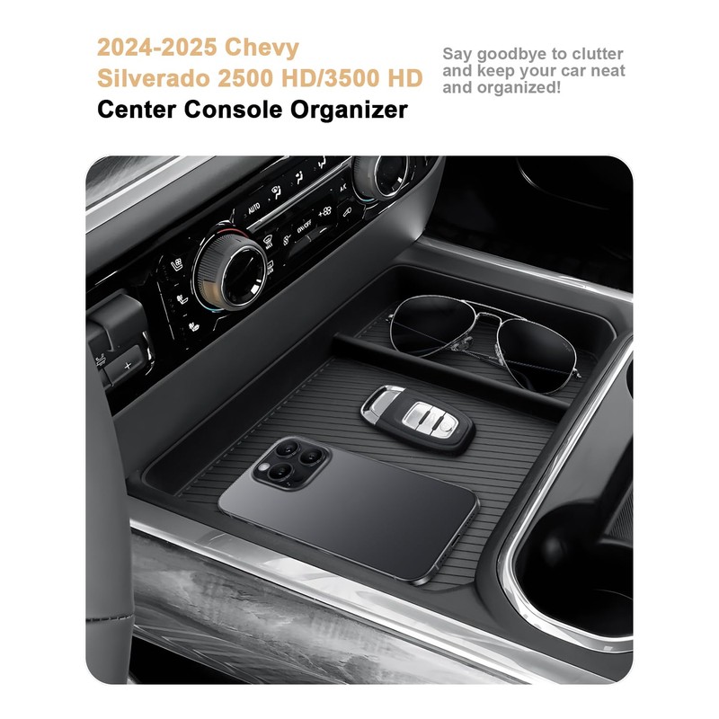 2026 Silverado HD Center Console Organizer - For 2024-2026 Chevy
