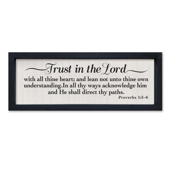 SRSZHIYUE Trust in the Lord with All Thine Heart Sign
