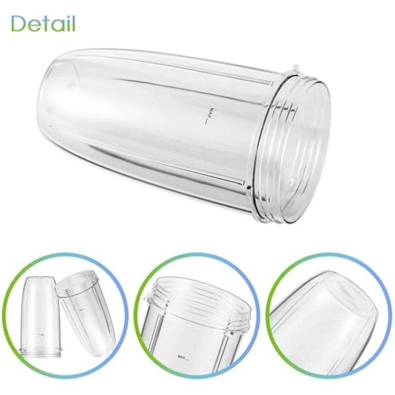 Replacement Cup for Nutribullet Replacement Parts 18oz/24oz/32oz for Nutri Bullet