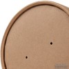 Biozoyg Organic, Brown Cardboard Disposable Cup Lids for Organic Food
