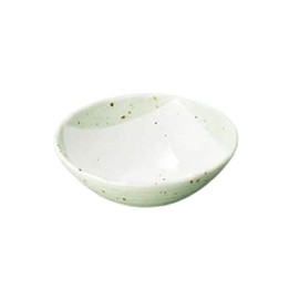 Yamashita Kogei 907017549 Sashimi Plate, Ash Green, Round Bowl Medium, 6.2 x 2.2 inches (15.8 x 5.5 cm), 400 cc