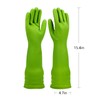 WEKIWGOT 3 Pairs of Long Rubber Gloves for Kitchen Washing,