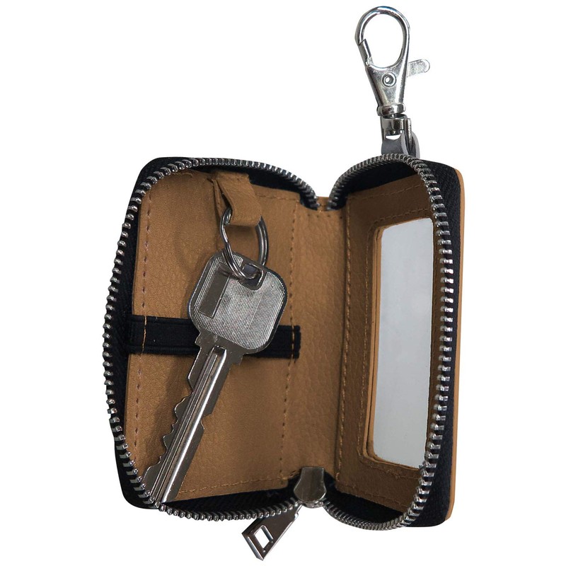 Meibo SN161 Snoopy Car Smart Key Case, Transparent Window, Brown