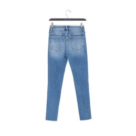 VERVET by Flying Monkey Blue Denim Cropped Skinny Jeans Distressed Mid-Rise (as1, Numeric, Numeric_27, Regular, Regular)