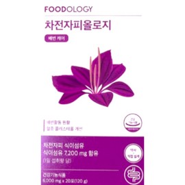 Foodology Psyllium Phyllology 6000mg x 20 packets, 10-day supply of dietary fiber / 푸드올로지 차전자피올로지 6000mg x 20포 10일분 식이섬유