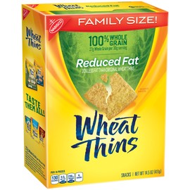 Wheat Thins Crackers, Reduced Fat, 14.5 oz