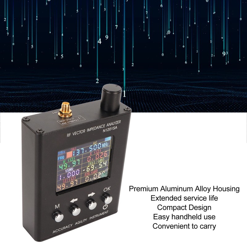 N1201SA RF Antenna Analyzer 34.375MHz Vector Impedance Portable SWR Antenna