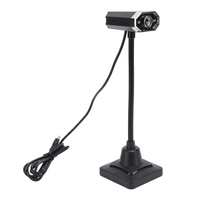 USB Webcam, 1280x720P USB Streaming Webcam with Microphone, Plug and