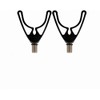 2pcs Plastic V Rod Rests/Front Rests/Butt Rests/Back Rests to hold