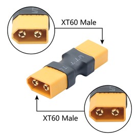 2Pcs XT60 Connector Adapter,XT60 Male to Male No Wire Adapter Converter for RC Lipo Battery Drone Toy Car etc