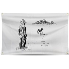 Cowboy Country Singer Tapestry Music Album Cover Banner 30x40inch-Funny Tapestry Suitable for College Dormitory Wall Indoor and Outdoor - Size: 60x90inch