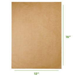 GUSTO [12 x 16 Inch - 200 Count] Pre-Cut Parchment Paper Baking Sheets, Non-Stick, Unbleached, Parchment Paper Sheets for Baking & Cooking - Kraft - (Formerly Comfy Package)