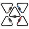 UP Security Combination Locking Triangle Carabiner for Outdoor Adventures, Password