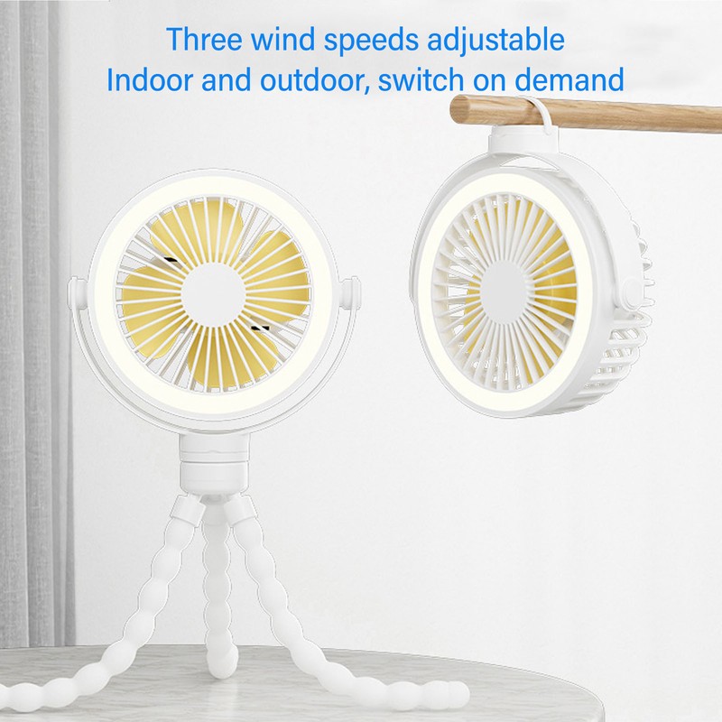 Outdoor Baby Stroller Fan Portable Handheld Cooling Fan Clip On
