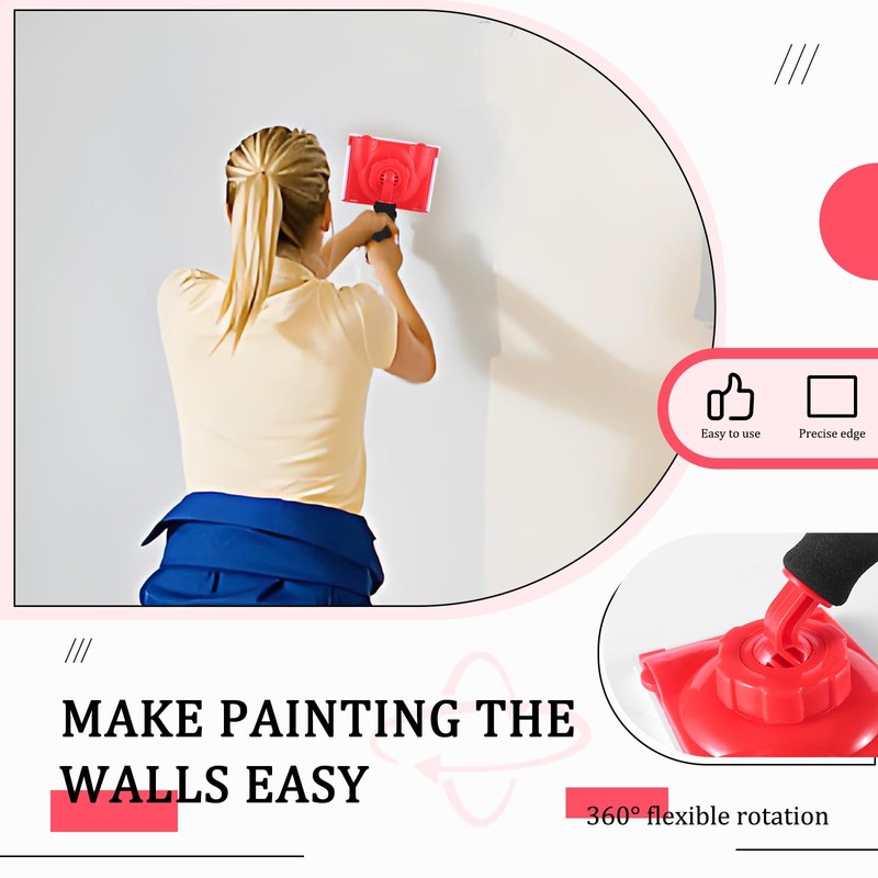 Paint Edger Tool for Walls, 6-Section Paint Edger Tool with