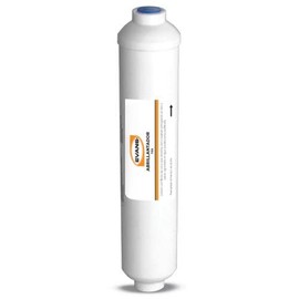 EVANS Filtro abrillantador de agua de carbón activado y con conexiones rápidas.