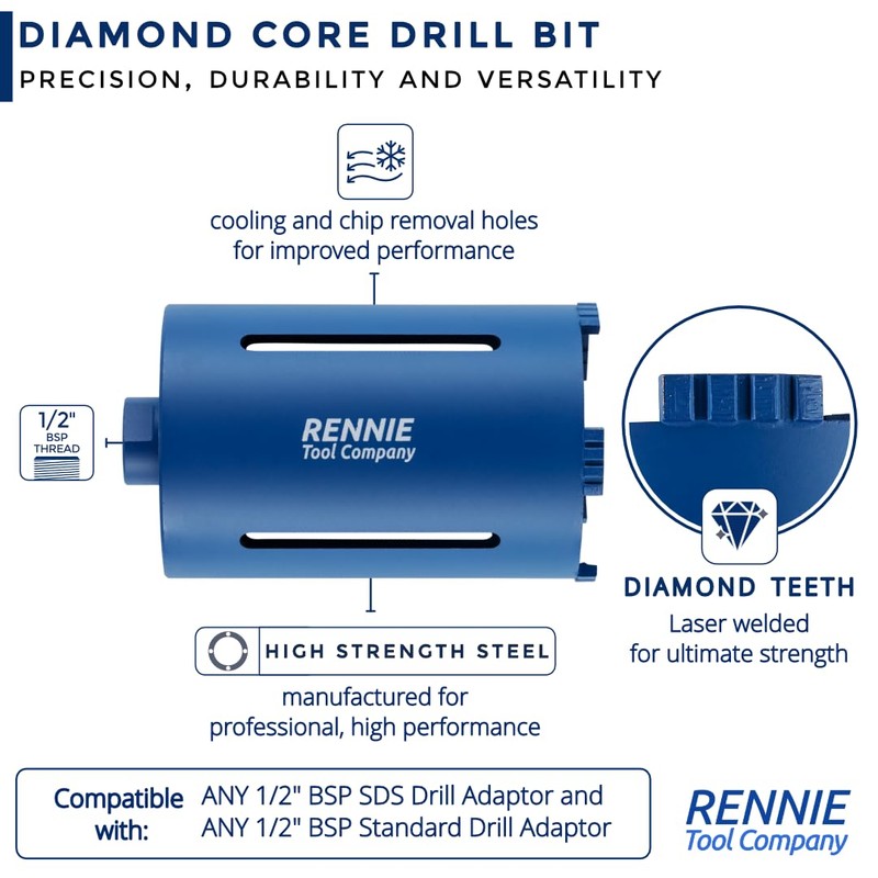 22mm x 300mm Long Diamond Core Drill Bit. To Be