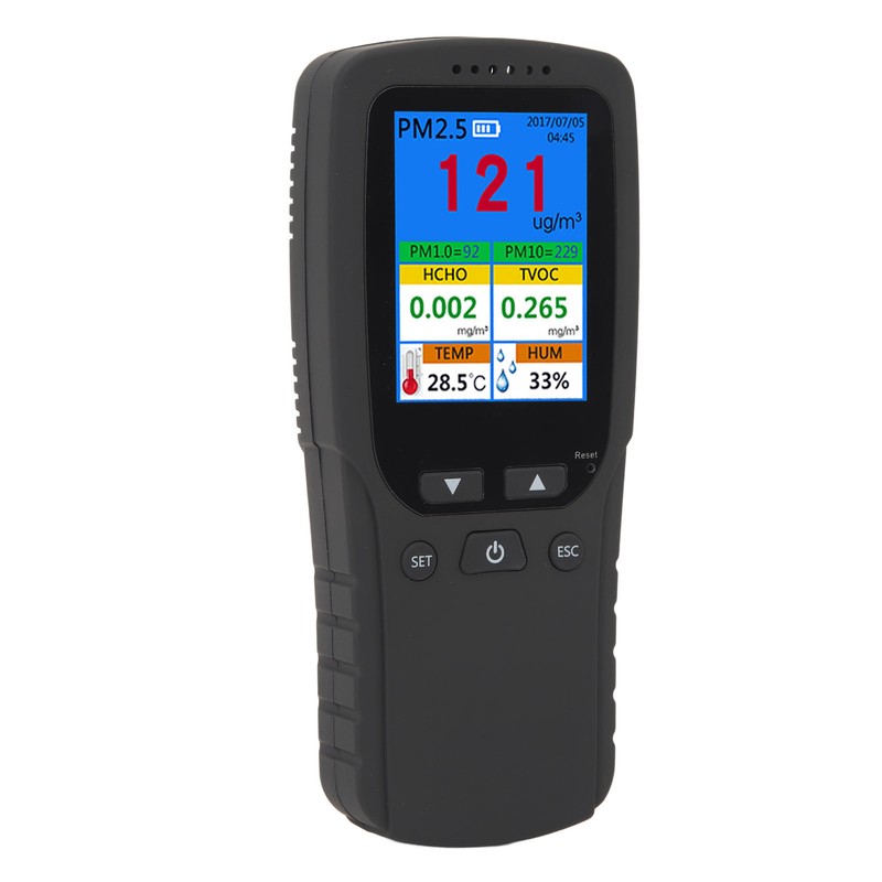 Air Quality Monitor 2.8inch LCD Screen PM2.5 1.0 10 HCHO