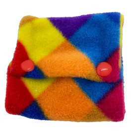 Handmade Centre Back Cover ONLY compatible with AIRFIT F30/F30i & Phillips Dreamwear Fleece CPAP BIPAP approx 9cmx8cm for Sleep Apnea VARIOUS COLOURS (HARLEQUIN)