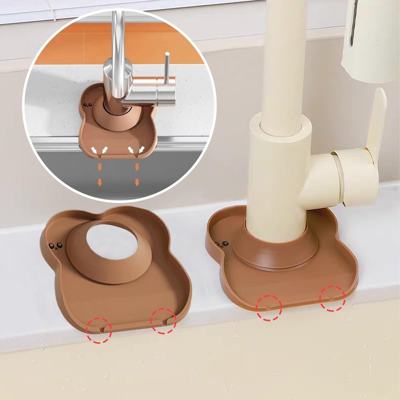 Silicone Faucet Mat for Kitchen Tap Compact Sink Splash Guard