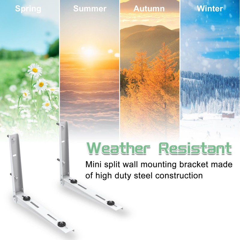 Memrita Mini Split Wall Mounting Bracket,Mini Split Bracket for Ductless