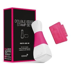 Happy Nail Art Stamping Double Edge Set Gel Konadf / 해피 네일아트 스탬핑 더블 엣지 세트 프젤 코나드프