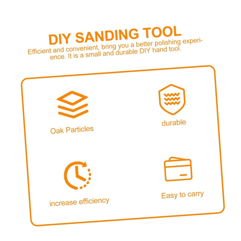 Operitacx Wooden Sandpaper Retainer Sandpaper Sanding Block Cork Backing Board