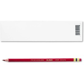 Prismacolor 20045 Col-Erase Pencil w/Eraser Carmine Red Lead/Barrel Dozen