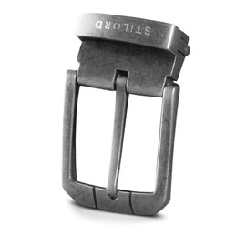 STILORD Belt Buckle Pin Buckle for Belt 35 mm Wide Vintage Belt Buckle Antique Belt Buckle Replacement Buckle for Interchangeable Belt, Buckle Antique - Silver V