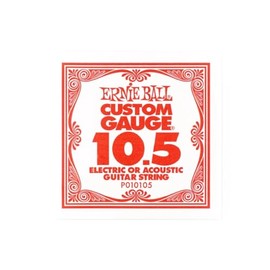 Ernie Ball Custom Gauge 10.5 Guitar String, Electric or Acoustic, P010105