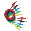 CZJZDZ 5pcs 4mm Banana Plug to Banana Plug Test Leads