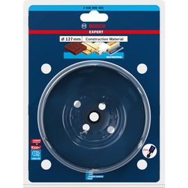 Bosch Professional 1x Expert Construction Material Hole Saw (for Softwood, Ø 127 mm, Accessories Rotary Impact Drill)