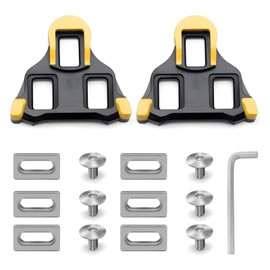 Bicycle Shoe Plate Set, Road Bike Pedal Plates/Cleats, Indoor Outdoor Cycling & Road Bike Shoe Plates Set, Pedal Plates Bicycle Accessories Set, Cycling Pedals Cleat Compatible SPD SL