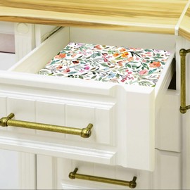 GaliGali Watercolor Floral Shelf Liner Self-Adhesive, Removable Contact Paper, Vinyl Waterproof Peel and Stick Floral Wallpaper for Home Decor 17.3"x118", NO.A05004H-3